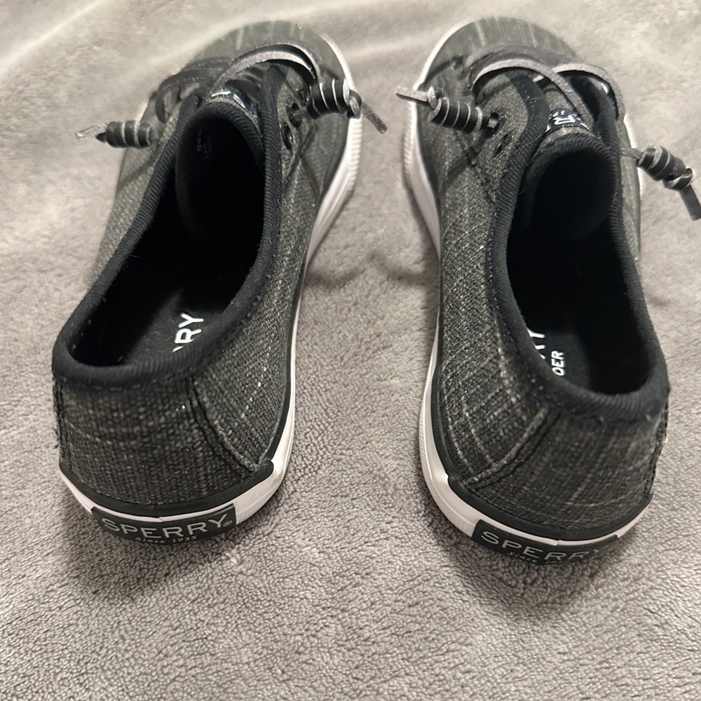 Sperry Grey Top Sider Shoes With Memory Foam Size 1.5M US Kids EU 35 - Picture 5 of 8